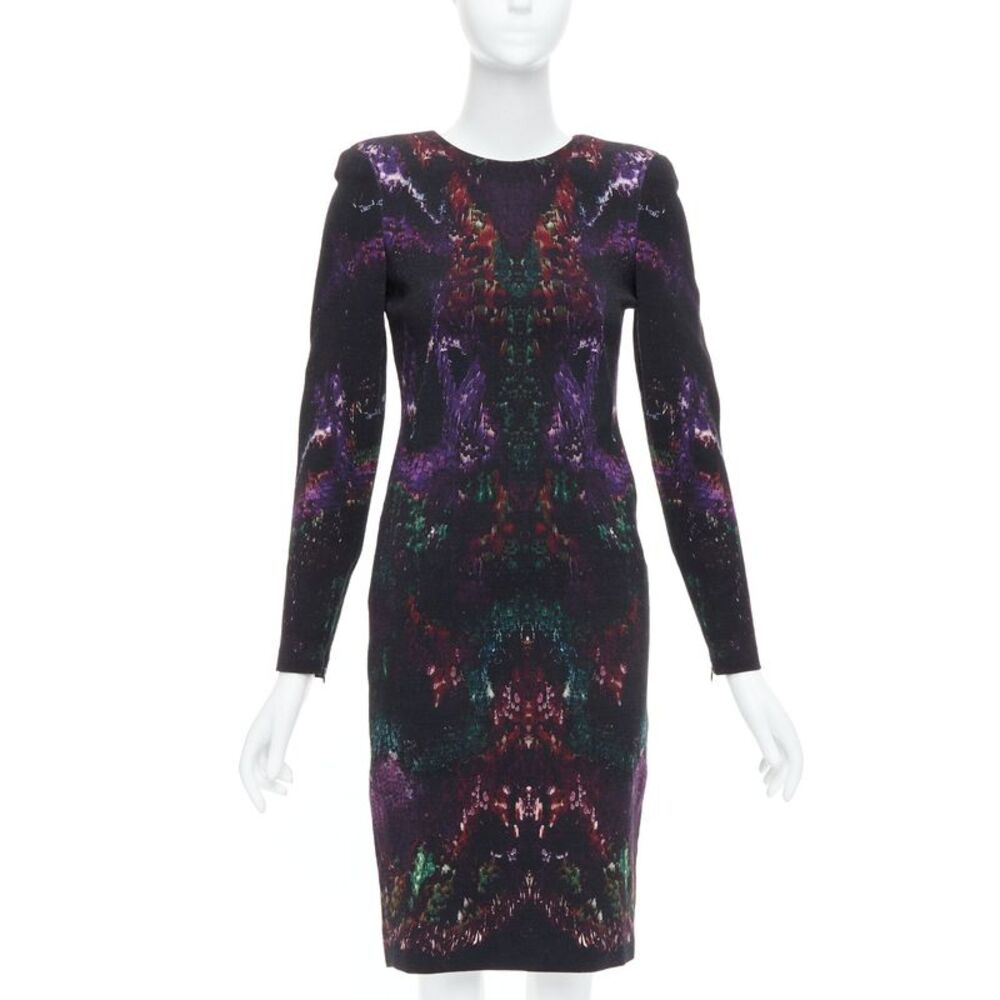 Alexander Mcqueen 2014 Wool Feather Dress